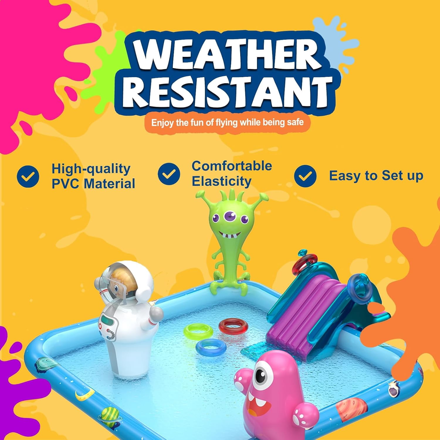 Inflatable Kids Swimming Pool Water Slide with Spacious Design