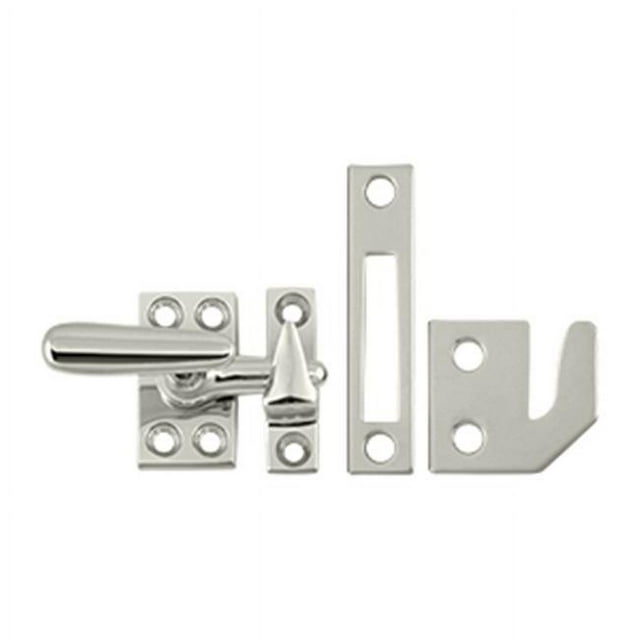 Deltana CF066U14 Casement Fastener Window Lock, Small - Bright Nickel - Solid