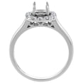 thumbnail image 2 of 14K White Gold Natural Diamond Halo Engagement Ring Princess Cut 0.91 cttw, size 5, 2 of 3