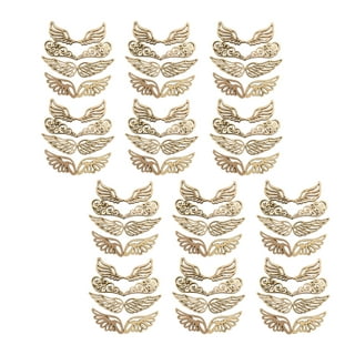 Wood Angel Wings 4 x 1.5 x .25 / Package of 10