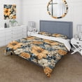 thumbnail image 1 of Designart "Yellow And Blue Farmhouse Flowers Pattern" Blue Cottage Bedding, 1 of 7