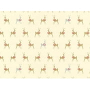 Pack of 1, Oh Deer 26" x 417' Half Ream Roll Gift Wrap for Holiday, Party, Kids' Birthday, Wedding & Special Occasion Packaging