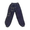 thumbnail image 4 of 1/12 Scale Miniature Jeans Durable Handmade Outfit Trousers Mini Pants for 6inch, 4 of 9