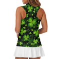 thumbnail image 5 of Whosucclay Shamrocks Women's Golf Shirt for Ladies, Half Zip Half Zip Neck Sleeveless Tennis Shirts for Athletic Sports Fitness Running, 5 of 7