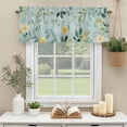 thumbnail image 3 of Flowers Leaves Window Valance Curtain Spring Pastoral Rod Pocket Short Curtain for Living Room, Bedroom & Kitchen Window Decor 60x18in, 3 of 8
