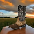 thumbnail image 5 of Men's Bovino Nobuck Leather Classic Western Cowboy Boots 'El Se&ntilde;or de los Cielos' 124080, 5 of 6
