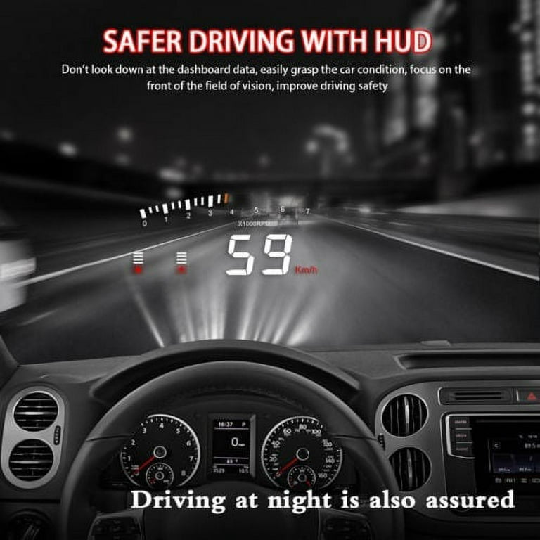 X5 Car HUD Head Up Display Automatic Matching Overspeed Warning System  Projector