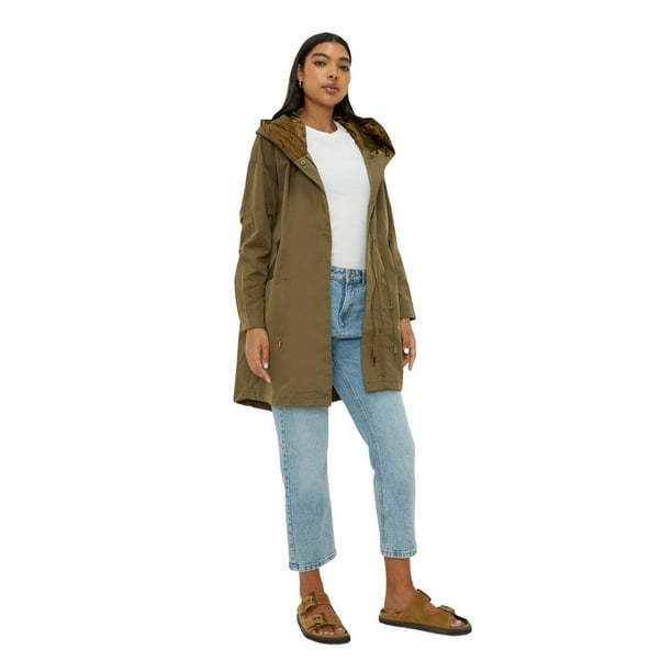 Dorothy Perkins Womens Plain Hooded Raincoat Walmart
