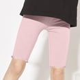 thumbnail image 2 of Gubotare Girls Biker Shorts Elastic Waist Casual Ruffled Pants Kids Stretchy Breathable Outdoor Dance Athletic Bottoms Size 8-9 (Pink,8-9 Years), 2 of 6