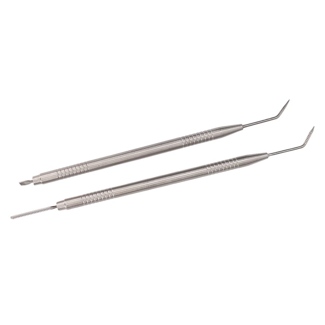 2pcs Eyelash Lift Separator Tools, Double Headed Stainless Steel Lash Separation Rod with Comb, for Eyelash Extensions Eyebrows Perming Daily Makeup