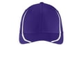 thumbnail image 3 of Sport-Tek Flexfit Performance Colorblock Cap-L/XL (Purple/White), 3 of 3