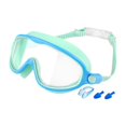 thumbnail image 1 of Gafas de natación para niños, cómodas y ajustables, para niños y niñas al aire libre. Verde y azul, 1 of 8