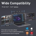thumbnail image 2 of Maxfree T2 13.3" Triple Portable Monitor for Laptop - Dual Screen Extender, 1080P FHD, Support M1/M2 Chip MacBook, Windows/Dex/Switch/PS5, for 13.3"-16.5" Laptops, 2 of 9