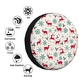 thumbnail image 4 of Pofeuu Vintage Christmas Reindeer Print Spare Tire Wheel Cover for Car Truck SUV Camper Universal Fit Spare Tire Cover RV Spare Tire Covers-14 inch, 4 of 6
