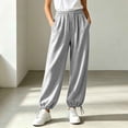 thumbnail image 5 of CQONEPT Womens Sweatpants High Waist Lounge Casual Joggers Drawstring Cuffs Athletic Lounge Pants Workout Casual Trousers with Pockets, 5 of 6