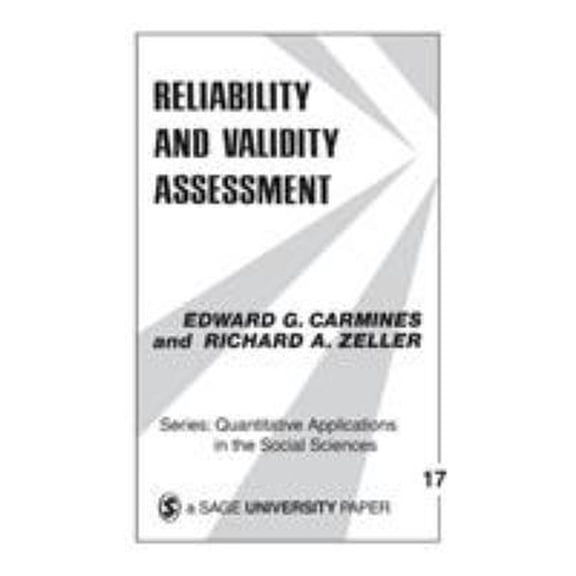 Pre-Owned Reliability and Validity Assessment (Paperback) 0803913710 9780803913714