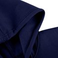 thumbnail image 6 of Kixjoy Blue Hoodies for Women Drawstring Oversized Zip Up Hoodies Long Sleeve Thermal Hooded Sweatshirt Casual Loose Fit Fall Womens Hoodies Pullover with Pockets, Navy S, 6 of 7