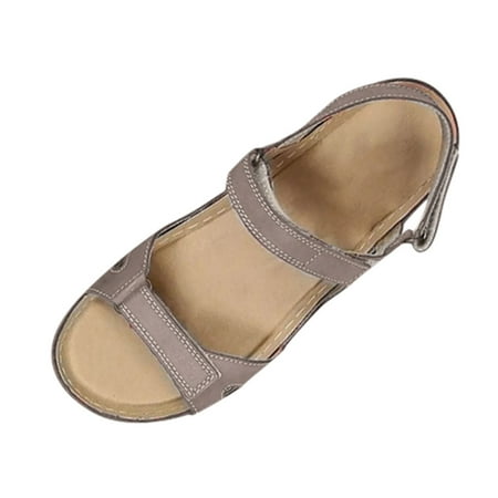 

Mzoazpie Women s Ladies Open Toe Women Casual Shoes Heels Solid Wedges Causal Shoes Ladies Casual Shoes for Women Outdoor Beach Sandals
