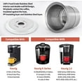 thumbnail image 3 of K Cup Reusable Coffee Pods, for Keurig 2.0 & 1.0 Single Cup Coffee Makers,Upgraded Full Stainless Steel Integrated Mesh Strainer BPA Free(1 pack), 3 of 7