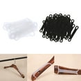 thumbnail image 1 of 100 Piezas Elásticas Antideslizantes para Colgar Ropa Colgador de Ropa para El Hombro Tiras Almohadillas Yinane Puños de suspensión antideslizantes, 1 of 8