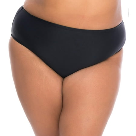 Plaid Womens Swimsuit Bottoms - Women's Plus-Size Retro High-Waist Bikini Brief Swimsuit Bottom