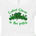 thumbnail image 4 of Inktastic St. Patrick's Day Cutest Clover in the Patch in Plaid Girls Baby Dress, 4 of 5