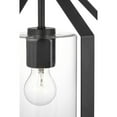 thumbnail image 5 of Vertex Collection One-Light Matte Black Clear Glass Contemporary Foyer Light, 5 of 16