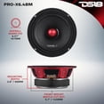 thumbnail image 4 of Altavoz 6.5 Pulgadas DS18 Rango Medio Pro 500w Max Potencia 4ohms Negro, 4 of 9
