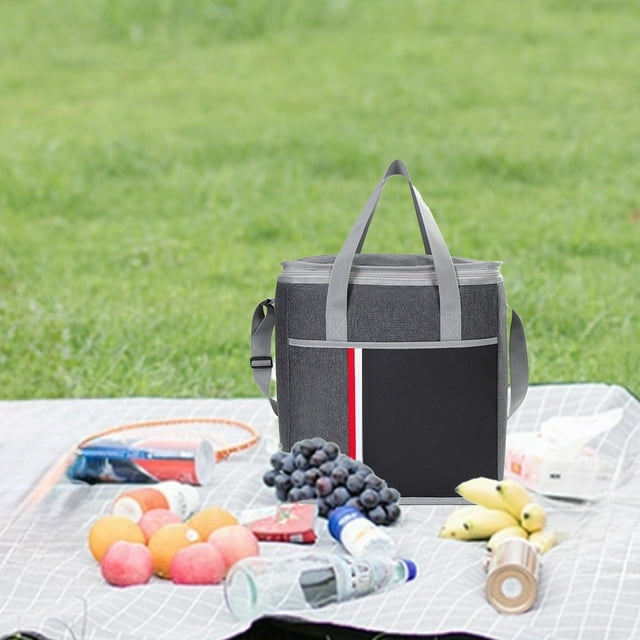 Binmer About 24L Capacity Picnic Insulated Ice Pack Portable Storage Waterproof Cloth+aluminum Film Lining Available In Multiple Colors