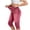 Watermelon Red, variant on Kilaqueen Jeggings for Women Pull On Skinny Capri Jeans Stretchy High Waisted Faux Denim Capri Leggings Casual Cropped Yoga Pants