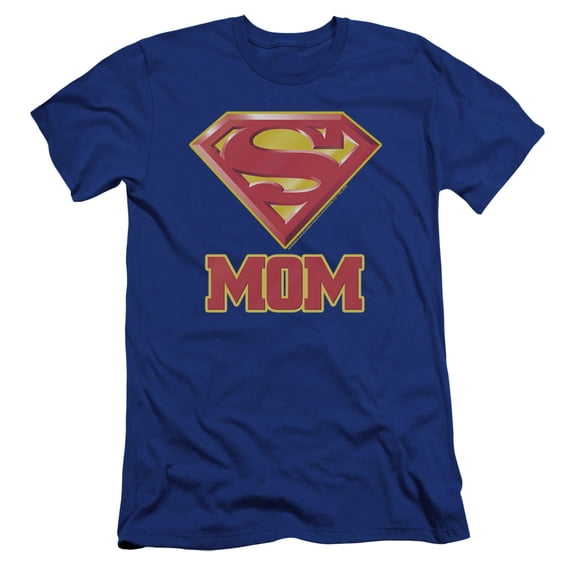 Superman - Super Mom - Premium Slim Fit Short Sleeve Shirt - Medium