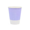 thumbnail image 6 of Restpresso 12 oz Light Purple Paper Coffee Cup - Ripple Wall - 3 1/2" x 3 1/2" x 4 1/4" - 25 count box, 6 of 11