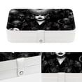 thumbnail image 4 of Punk Elegant PU Leather Jewelry Box with Removable Compartment and Earring Holder - Decorative Storage Box - Portable, 4 of 6