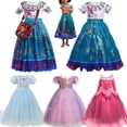 thumbnail image 2 of Encanto Cosplay disfraz Encanto niña Madrigal vestido Halloween carnaval fiesta princesa niñas disfraz Navidad Cosplay ropa 9T Gao Jinjia LED, 2 of 2