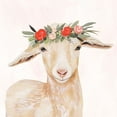thumbnail image 2 of Borges, Victoria 15x15 Gold Ornate Wood Framed with Double Matting Museum Art Print Titled - Garden Goat I, 2 of 4