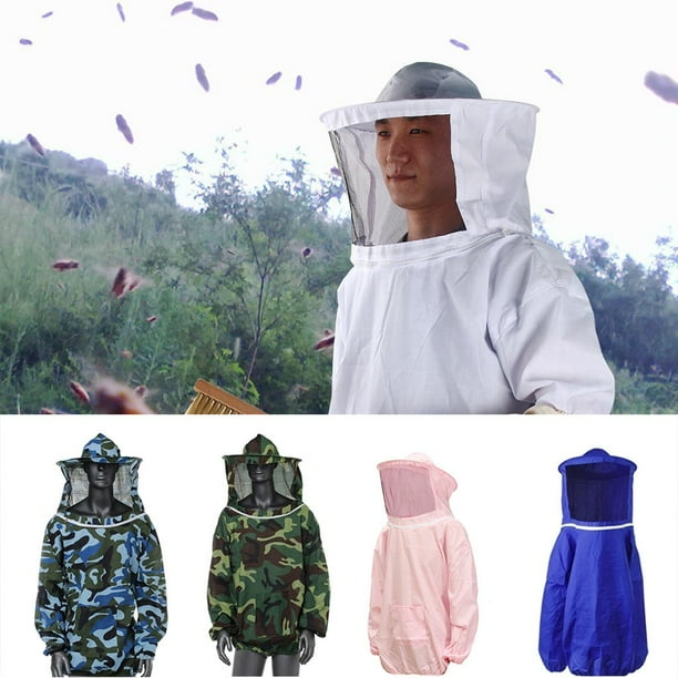 XWSHYW Contenedores de Almacenamiento Traje Anti-Abejas Chaqueta Protectora de Apicultor de Algodón Equipo de Apicultura