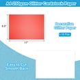 thumbnail image 2 of Uxcell Glitter Cardstock Paper, 250gsm Sparkly Paper 10 pack 8.5x11 inch Red, 2 of 6