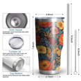 thumbnail image 6 of 30oz Pioneer Flower Tumblers Stainless Steel Tumbler with Lid and Straw,Vacuum Insulated Double Wall Travel Tumbler Cups Mug with Cleaning Brush for Coffee,Tea, 6 of 7