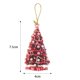 thumbnail image 3 of 10/1 piezas de colgante de acrílico navideño para árbol de Navidad, colgante para colgar en la corona, decoración, llavero, caja de regalo, adorno colgante, 3 of 5
