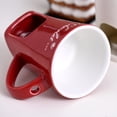 thumbnail image 4 of Inteprter Taza de cerámica creativa con tenedor para derretir queso y mantequilla o para calentar velas. Taza para fondue Cocina y Comedor rojo, 4 of 6