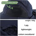thumbnail image 5 of Wide Brim Sun Hat with Neck Flap for Men Women Summer Outdoor UV Protection Breathable Fishing Hats with Strap, 5 of 5