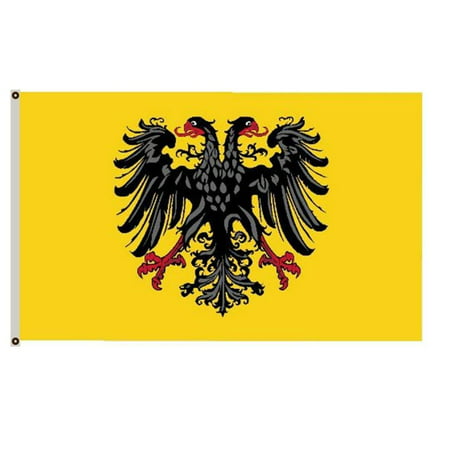 3x5 Holy Roman Empire Shield Crest 1401-1806 Flag House Banner PREMIUM Vivid Color and UV Fade BEST Garden Outdor Decor Resistant Canvas Header and polyester material FLAG By (Best Performing Banner Ad Sizes)