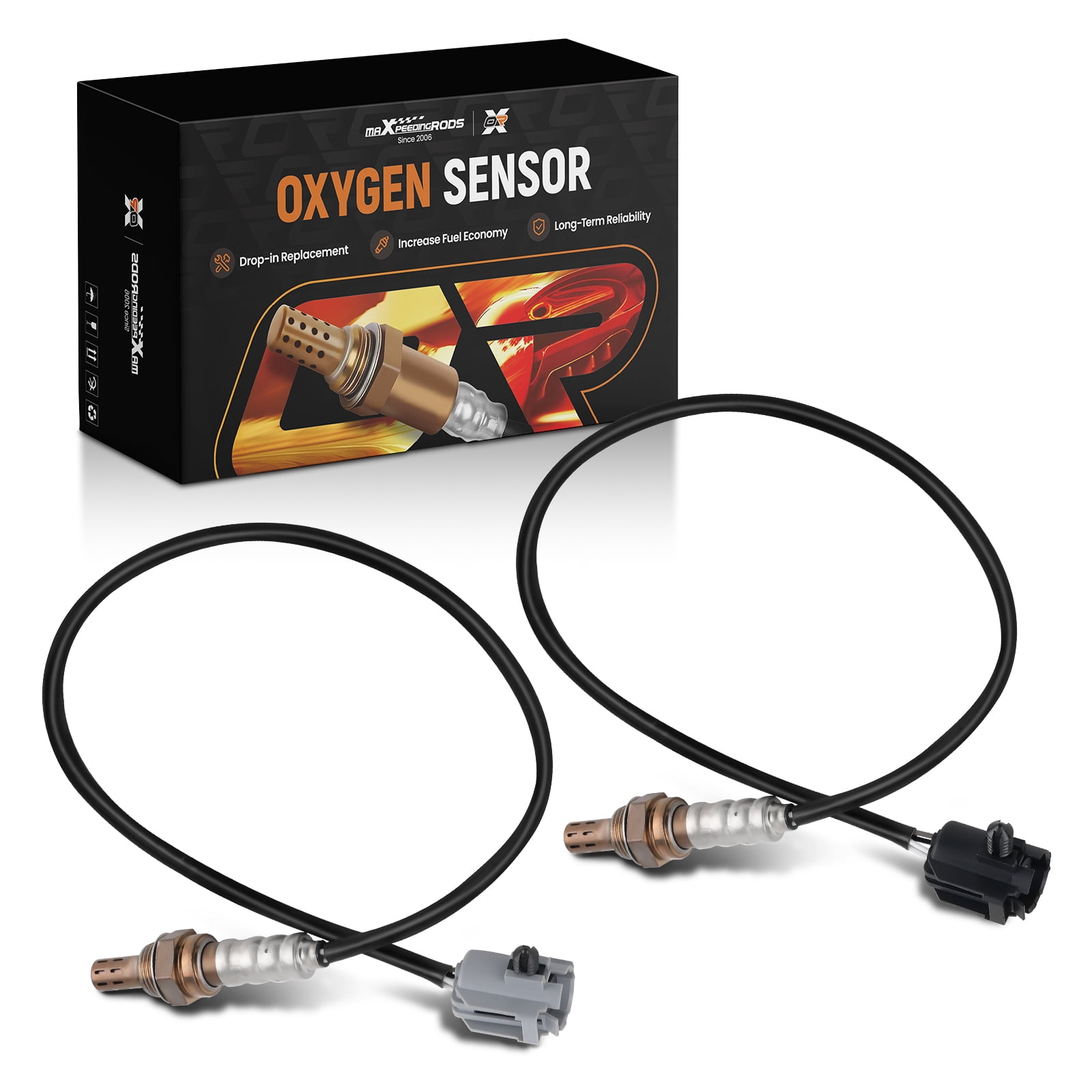 maXpeedingrods 2Pcs Oxygen O2 Sensor 234-4076 Upstream Downstream 234-4078 Air Fuel Ratio for Jeep Cherokee 1996-1999 Grand Cherokee 1996-1998 Tj 1997-1999, Wrangler 1997-1999