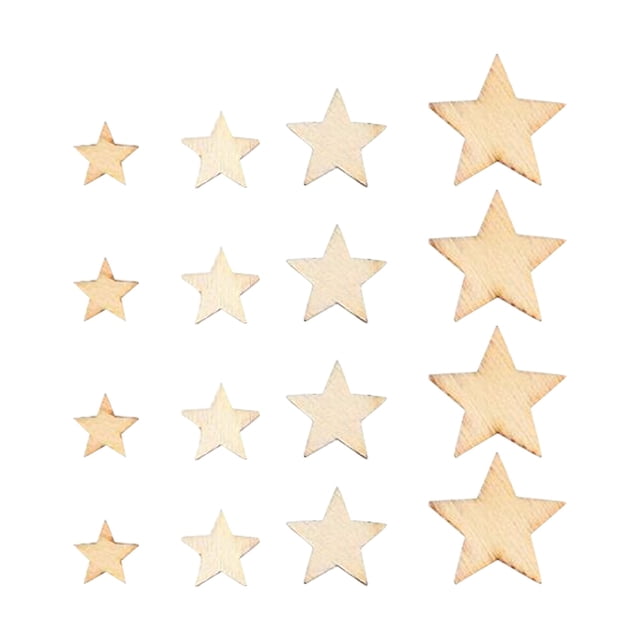 200 Heart Shaped Wood Chips for DIY Craft Projects and Home