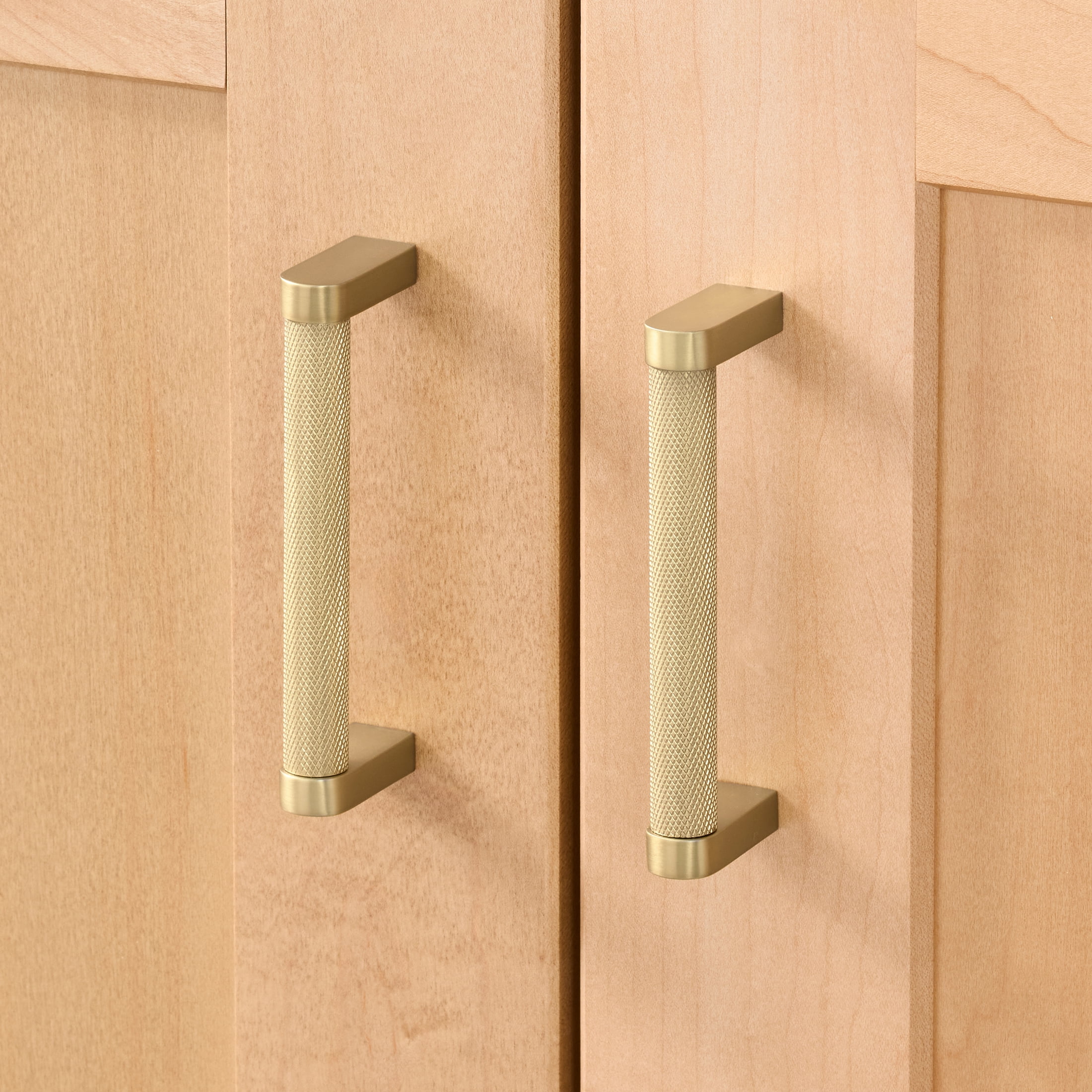 Better Homes & Gardens 3.75" Knurled Pull, 2 Pack, Brass