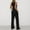 Black, variant on MSJUHEG Linen Pants Women Linen Sets for Women 2 Piece 2 Piece Outfits 2025 2 Piece Matching Summer Summer Outfits for Women Sleeveless Round Neck Tank Tops Lounge Sets for Women Black L