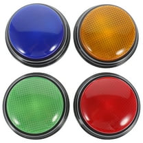 Pungan Game Button 4pcs Game Button Party Answer Button Game Answer Buzzers Party Alarm Buttons with Sound,3.54"X3.54"X1.57"