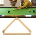 thumbnail image 2 of Tebru Billiards Ball Rack,Wooden Professional Billiards Triangular Rhombus Frame Snooker Balls Rack Sports Supplies, 2 of 6