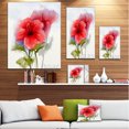 thumbnail image 4 of Design Art - Peinture à l'Aquarelle Hibiscus Rouge Fleur, 4 of 4
