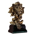 thumbnail image 1 of Estatua de cabeza de león de resina, escultura, adorno, figura coleccionable, artesanía, muebles 19x15x32CM, 1 of 9